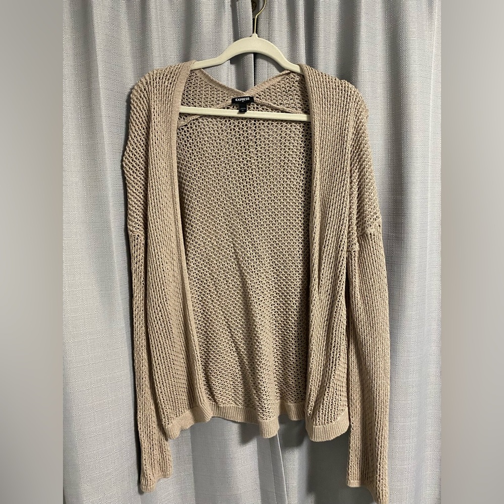 Express Tan Cardigan